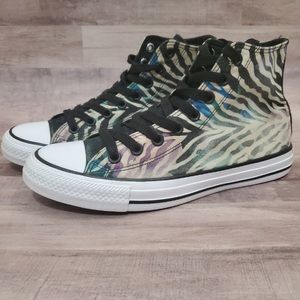 Converse All Star Zebra Print Women's Size 9